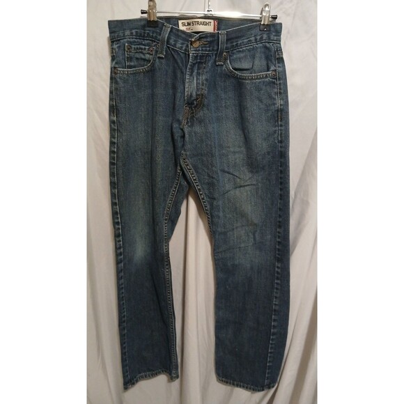 LEVI LEVIS 514 SLIM STRAIGHT MENS JEANS SIZE 30 X 30 RED TAB - Picture 1 of 12